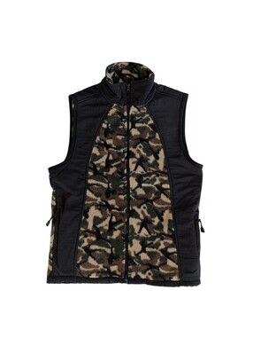 Sportrax Active Fleece Camouflage Vest with Zip Pockets Boys LARGE (14/16) Camo